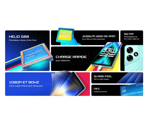 Infinix Hot 30 Smartphone 8 128Go Noir WIKI High Tech Provider