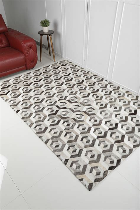 Modern Loom Jr 0017 Leather Patchwork Rugs From The Leather Rugs