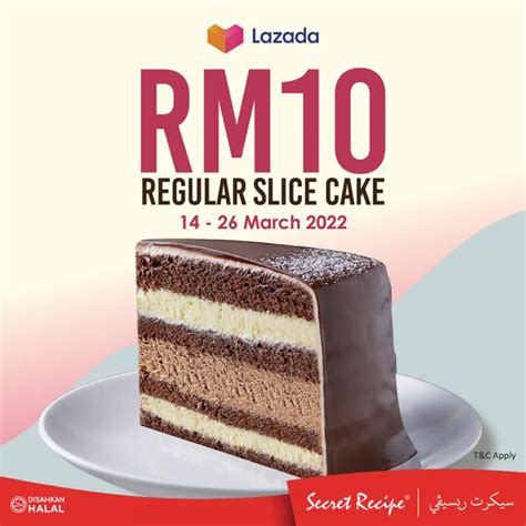 Secret Recipe Lazada Slice Cake Rm Promotion Mar Mar