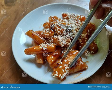 Tteokbokki Is A Food Originating From South Korea Made From Rice Flour