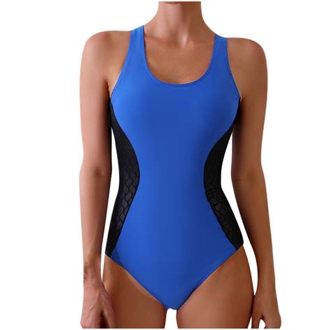 Lyxssbyx One Piece Swimsuits For Women Women S New Fashion Splicing Swimsuit Sexy Casual Bikini