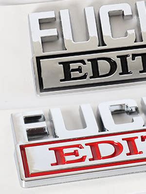 Amazon Fuck It Edition Emblem Car Exterior Emblems Badge D Sticker Decal Fuck It Edition