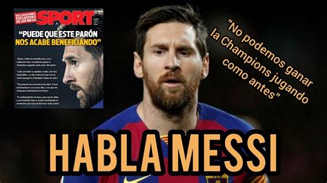 LAS DECLARACIONES DE MESSI YouTube