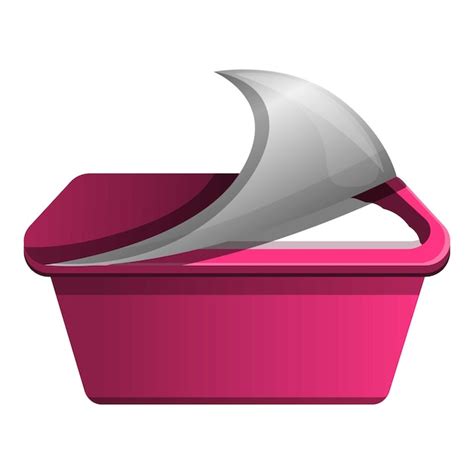Rosa Joghurt Symbol Cartoon Eines Rosa Joghurt Vektorsymbols Für