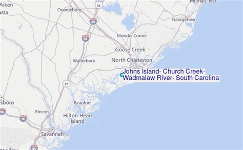 Johns Island Church Creek Wadmalaw River South Carolina Tide Station