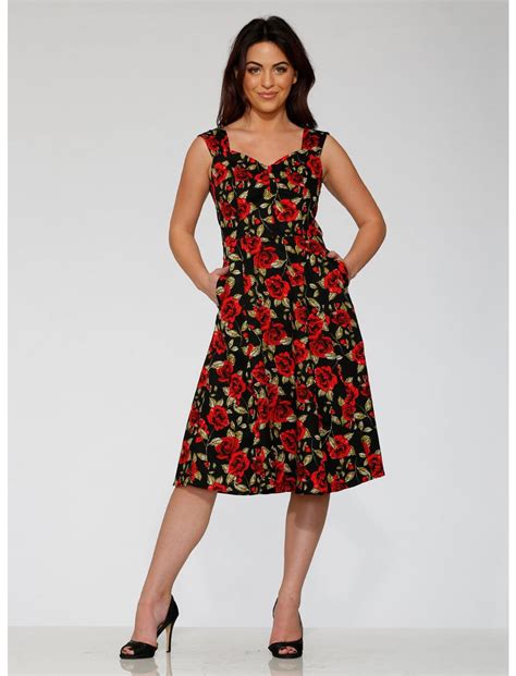 Black Red Rose Dress Hot Topic