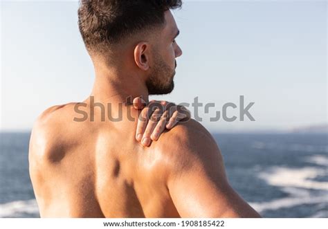 Back View Male Bodybuilder Muscular Naked Stock Photo 1908185422 Shutterstock