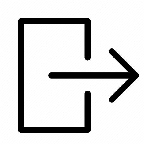 Export, right, logout, logoff, exit, leave, direction icon - Download ...