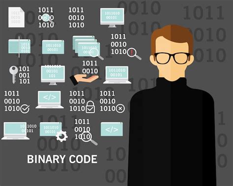 Premium Vector Binary Code Concept Background