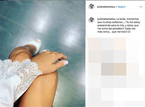 Julia Nakamatsu prepara su boda con Melendi mostrando su vestido de novia