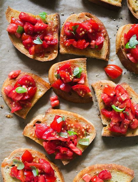 Grilled Sourdough Bruschetta With Tomatoes And Basil The Clever Carrot