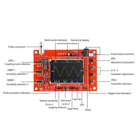 DSO138 Digital Oscilloscope Convenient Oscilloscope Kit Electronic ...