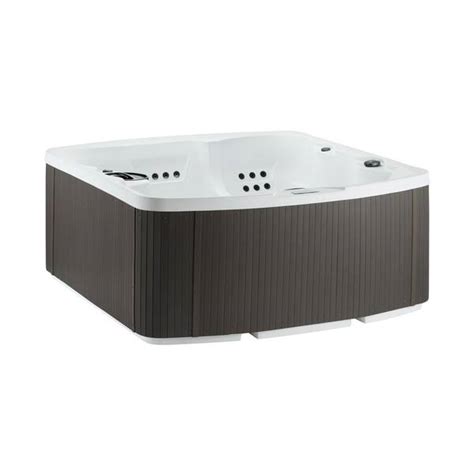 Lifesmart Leganza 6 Person 90 Jet 230V Hot Tub In Arctic White Coastal Gray With Lounge Seating