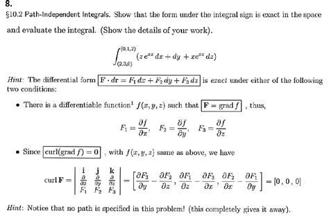 Solved Path Independent Integrals Show That The Chegg