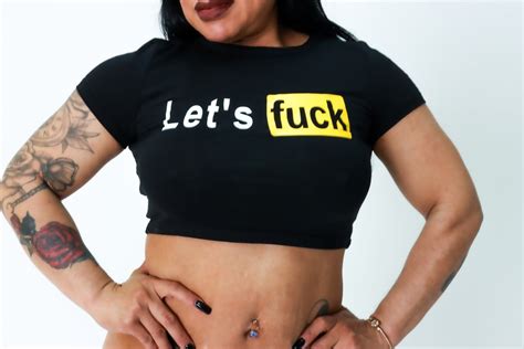 Let S Fuck Hub Crop Etsy