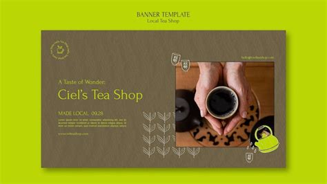 tea point banner psd high quality  psd templates