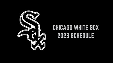 Chicago White Sox Release 2023 Schedule - On Tap Sports Net