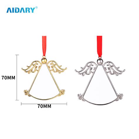 Christmas Metal Ornament Angel Wing Sublimation Buy Sublimation