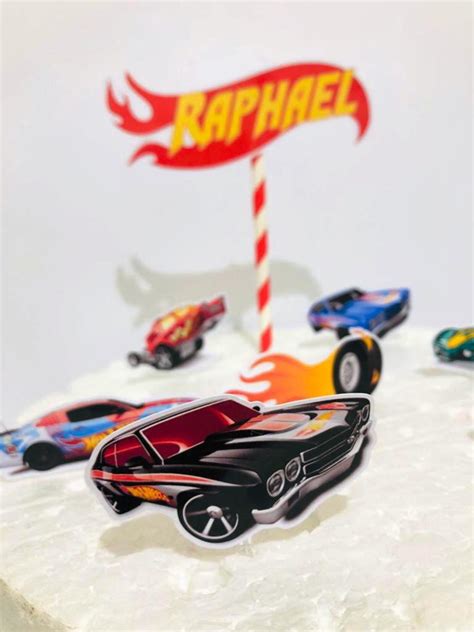 Topper De Bolo Hot Wheels Imprimir Elo Produtos Especiais
