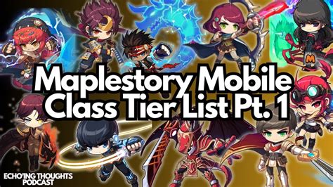 Maplestory M Post V4 Class Tier List Pt 1 Former Top 5 Classes Drop