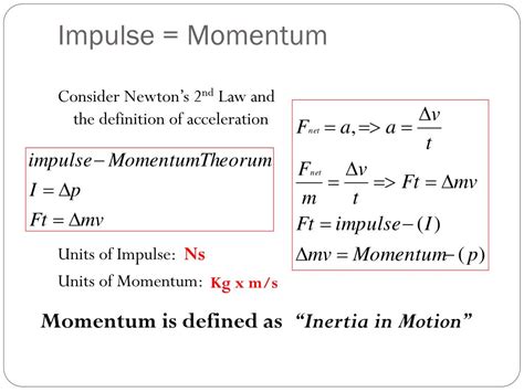 PPT - Impulse Momentum, and Collisions PowerPoint Presentation, free ...