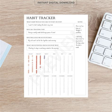 Diy Therapy Journal Habits Tracker