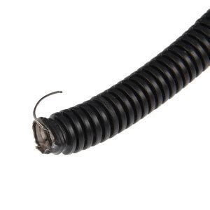 Гофра ПНД черная с протяжкой 20мм купить по низкой цене