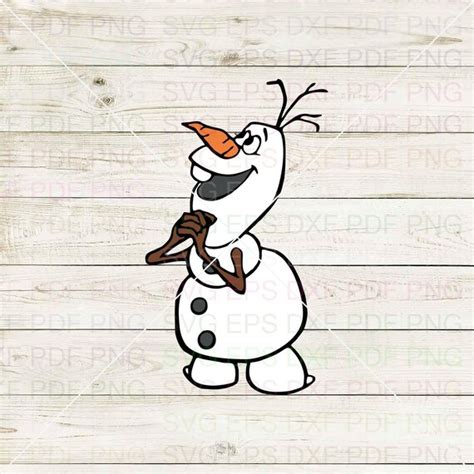 Scrapbooking Clipart Cricut Frozen Olaf Sitting Svg Dxf Eps Pdf Png