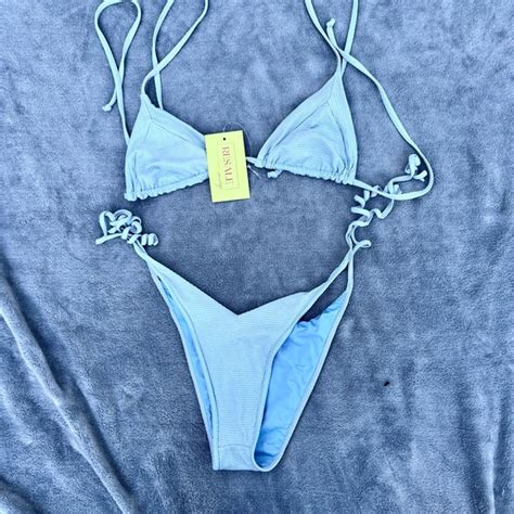 Frankies Bikini Blue Halter Top At Anthony Barajas Blog
