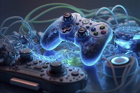 Various Gaming Console Controllers Editorial Image Illustration Of