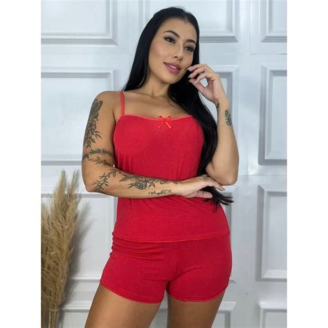 Kit Baby Liso Doll Micro Short Doll Lingerie Sexy Shopee Brasil