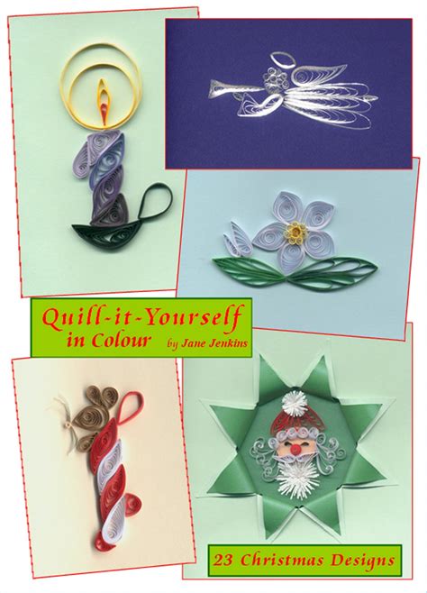 Jane Jenkins Learn To Quill Christmas Quilling Patterns Book Set Etsy