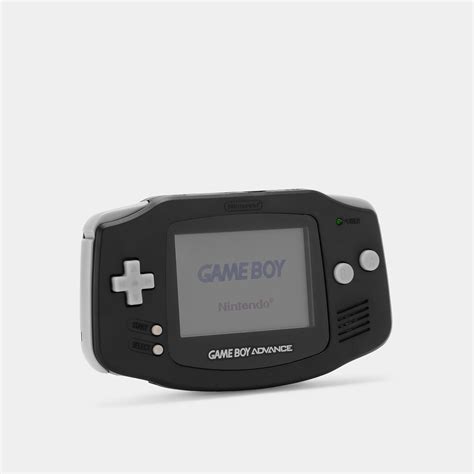nintendo game boy advance black game console