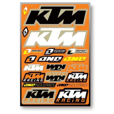 Planche Stickers One Ktm