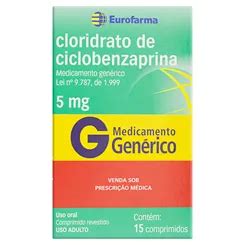 Ciclobenzaprina 5 Mg E Antiinflamatório - CLORIDRATO DE CICLOBENZAPRINA 5MG C/15 COMPRIMIDOS REVESTIDOS EUROFARMA ...