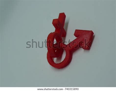 Red 3d Printed Sex Symbol Concept Stock Photo 740315890 Shutterstock