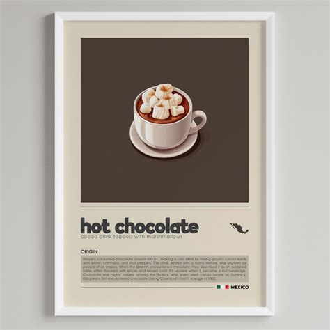 Hot Chocolate Poster Etsy