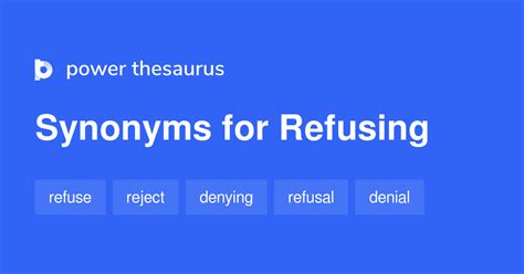 refusing synonyms  similar words phrases