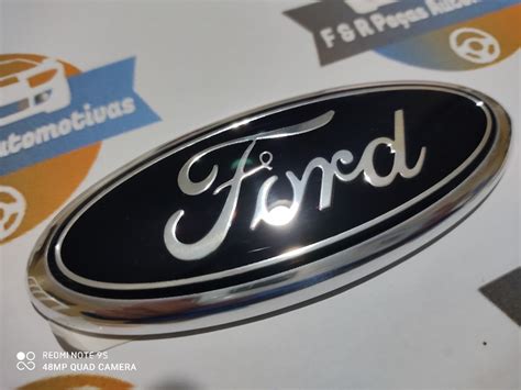 Emblema Ford Tampa Traseira Ka Fiesta Hatch Sedan Original