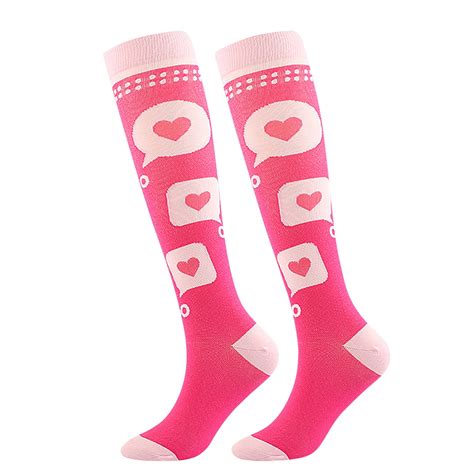 Women's Valentine's Day Compression Socks Pressure Calf Socks Sports