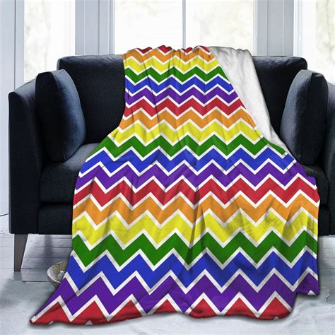 Lgbtq Pride Mouth Rainbow Gay Throw Blanket Soft Cozy Warm Durable Fuzzy Flannel Blankets X