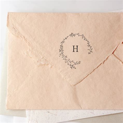 Monogram Stamp No 2 2 By 2 Rubber Stamps By Cedar And Grey Minted
