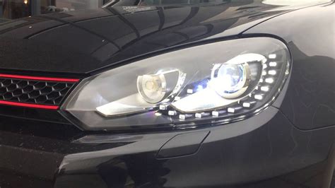 VW Golf 6 VI GTI GTD Look LED DRL Xenon Koplampen Plug And Play