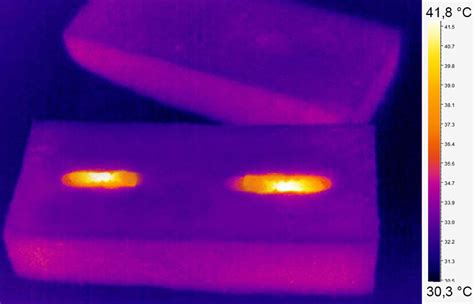 Heating of larvae in the sample of XPS Slika 3: Segrevanje larve v ...