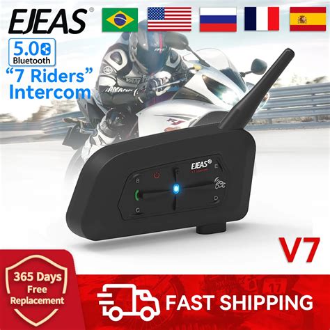 Ejeas V Riders Capacete Da Motocicleta Bluetooth Headset Intercom