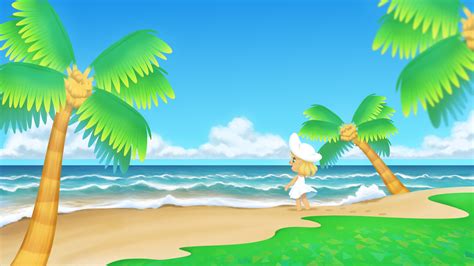 Artstation Animal Crossing Summer Beach