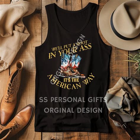 Toby Keith Shirt Boot Up Your Ass Memorial Tank Top For Men And Women Unisex 100 Cotton Tank