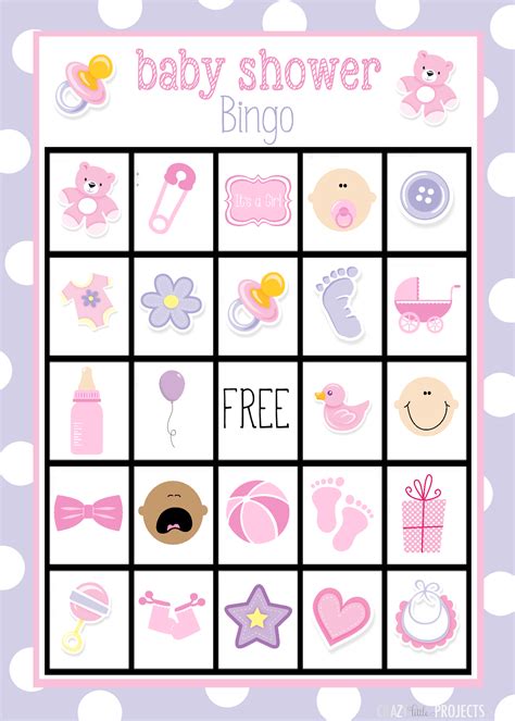 Baby Shower Bingo Cards