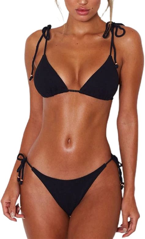 Women S Print Padded Cutout High Waisted Push Up Bikini Bathing Suit Two Piece Set From Top