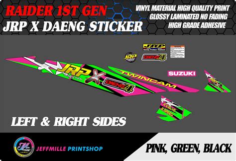 Suzuki Raider Stgen Jrp X Daeng Sticker Decal Lazada Ph